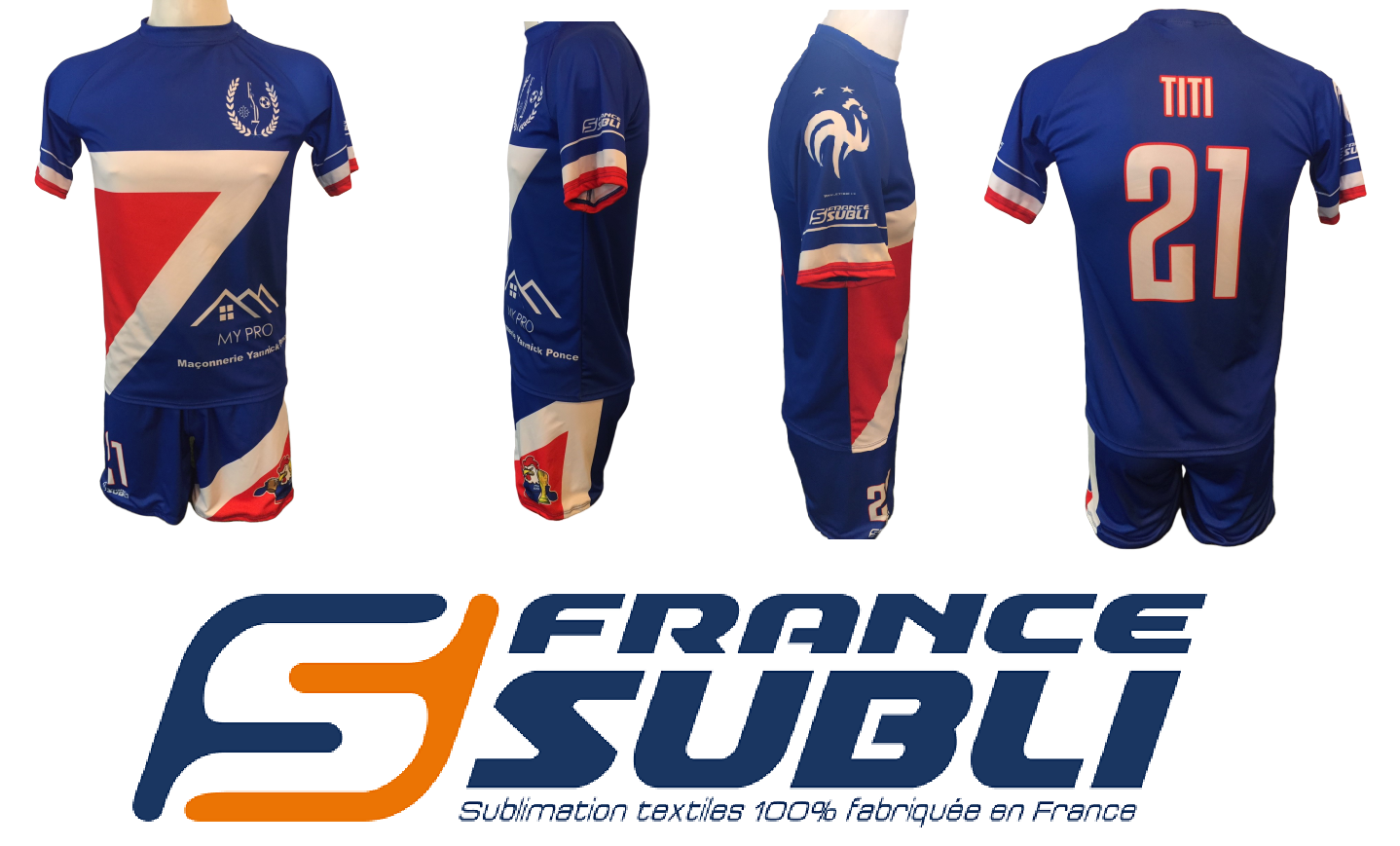 Maillots et shorts football paersonnalisés