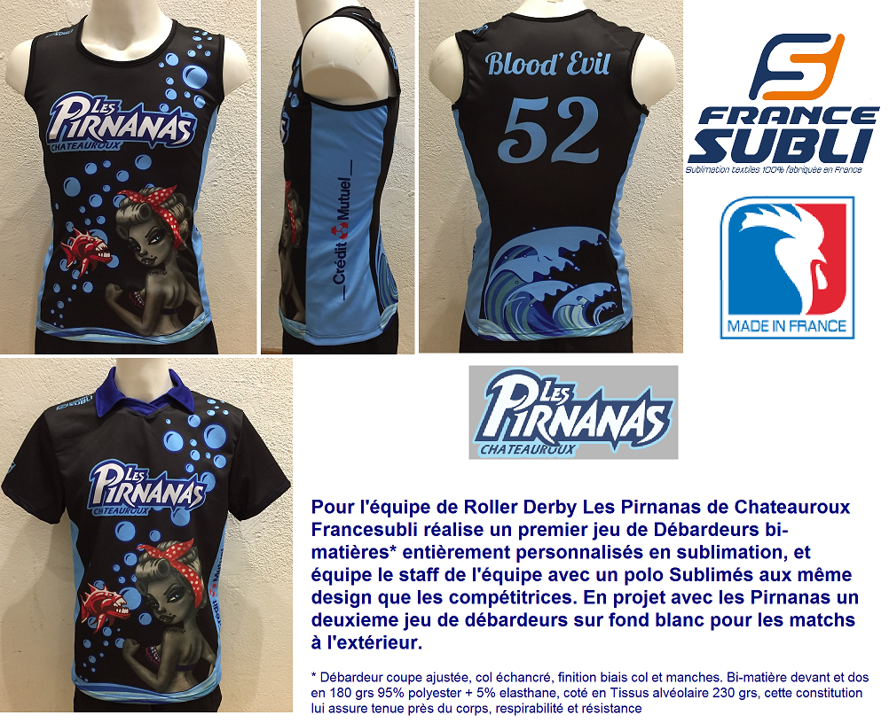 Roller Derby tenues sublimées
