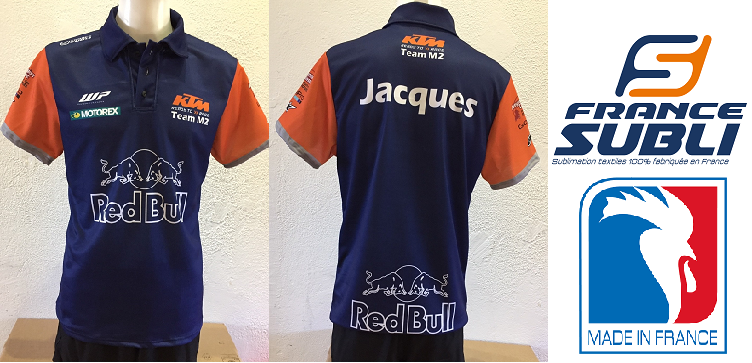 polos personnalisés moto
