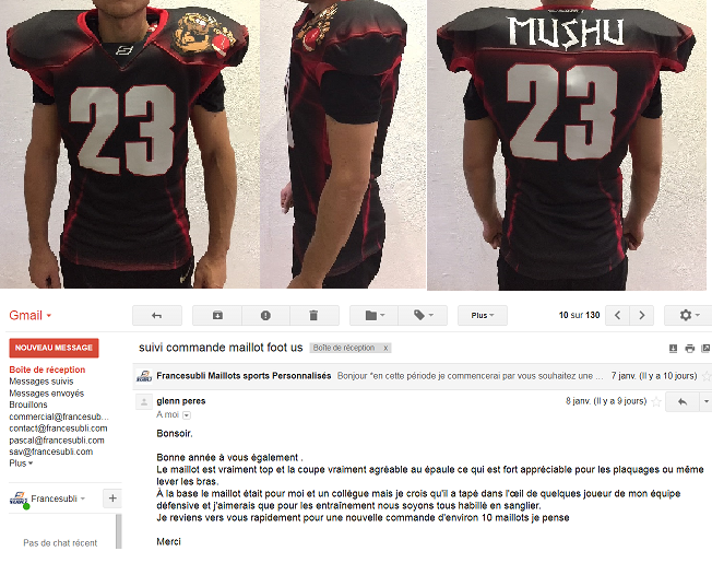 Maillot FOOT US ELITE NFL