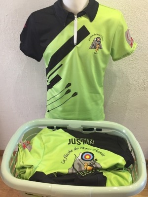 Réalisation Maillots et polos archers de la Flêche de Montcharvin