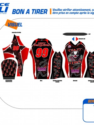 Un bon infographiste c'est la garantie d'un maillot unique (ici des Jerseys Paintball)