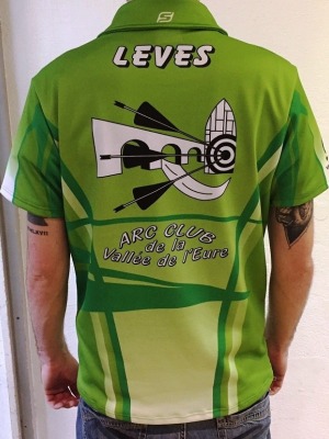 Polos sublimés Arc club de la Vallée de l'Eure